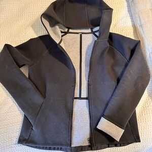 Black and Gray Hooded Jacket Lululemon size 4